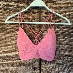 Pink brand bralette with removable padding!